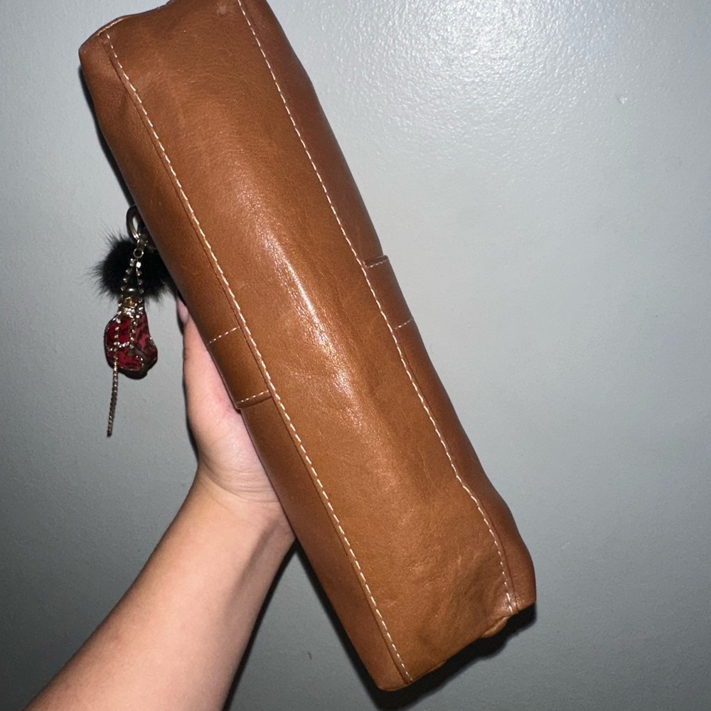 Coach Brown Leather Baguette Bag - Picture 3 of 7